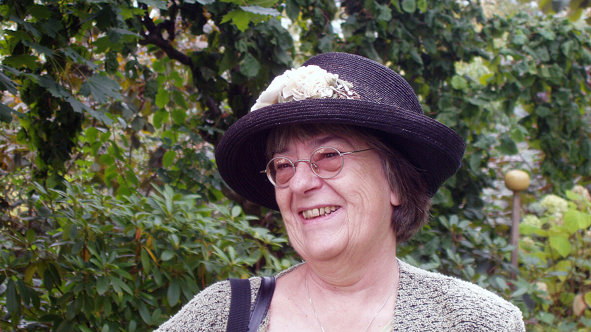 Portrait der Autorin Maria Mail-Brandt bei der Tagung 2009 in Sulzbürg.